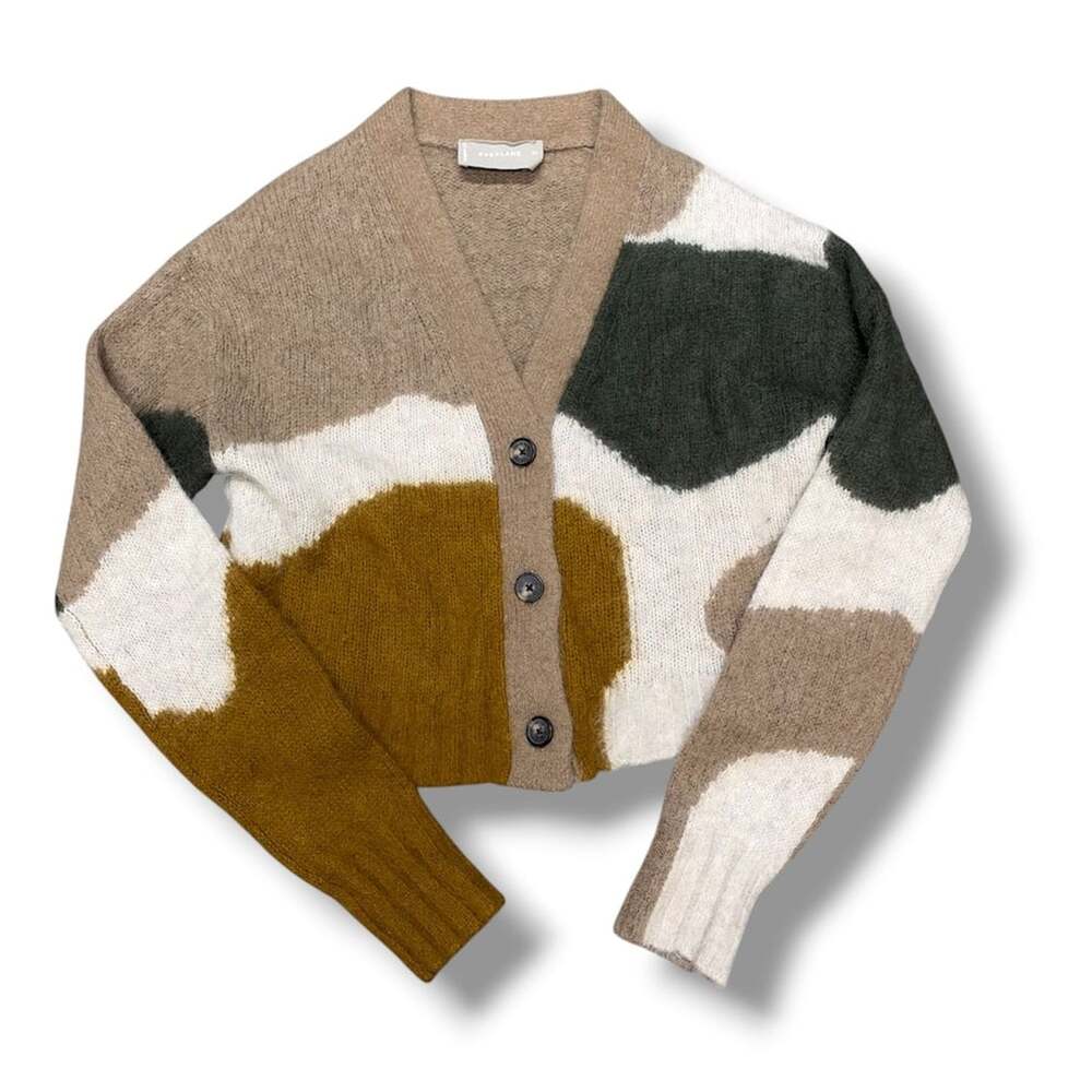 Everlane Alpaca Cardigan Size XS Colorblock Sweater